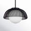 Luminaire suspendu noir à 1 lumière Cyrano