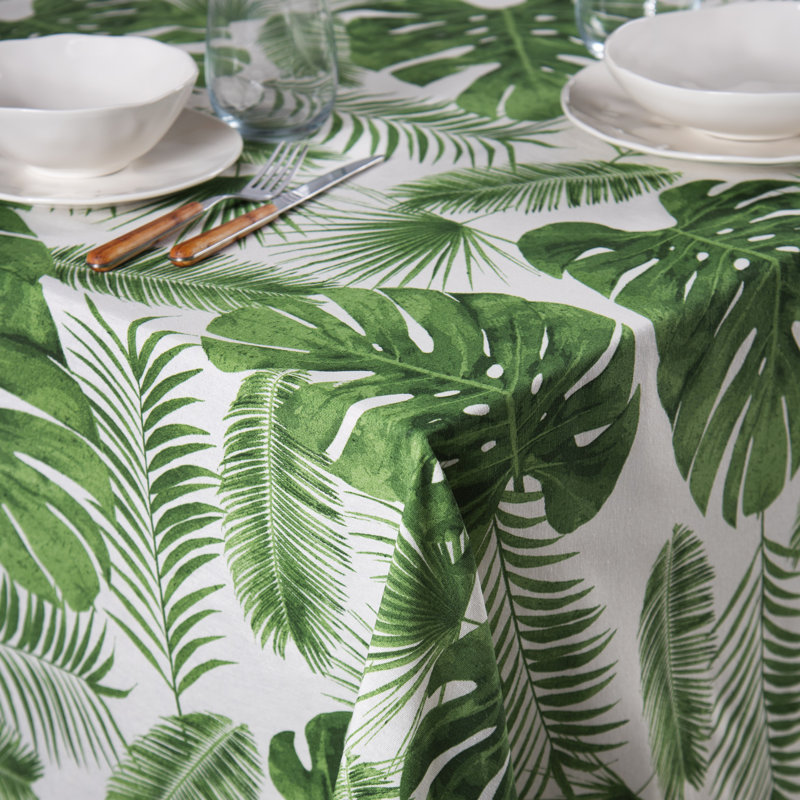 Excelsa Foliage Tablecloth 140X240 Cm, 140cm W x 180cm L