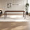 Walnut Rectangular Solid Wood Top with Solid Wood Base Dining Table