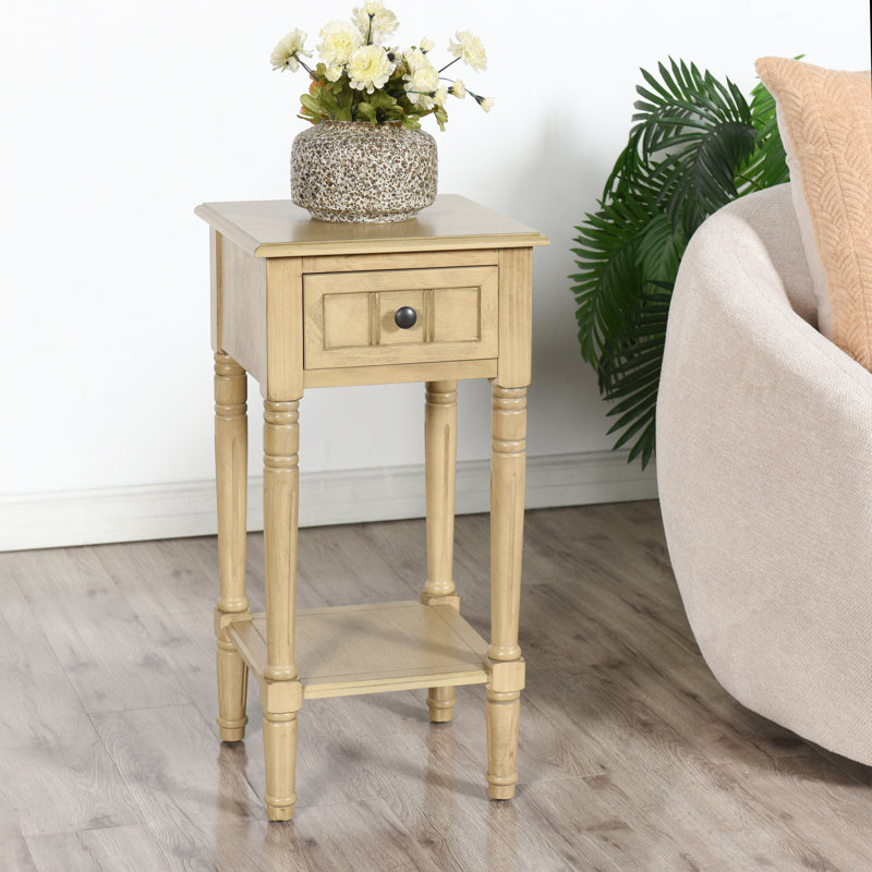 Table d'appoint avec tiroir Elboa Collection, Sahara