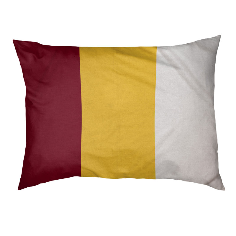 Coussin Louisville, Marron / milieu jaune, Petit (l 28 po x P 18 po x H 6 po)