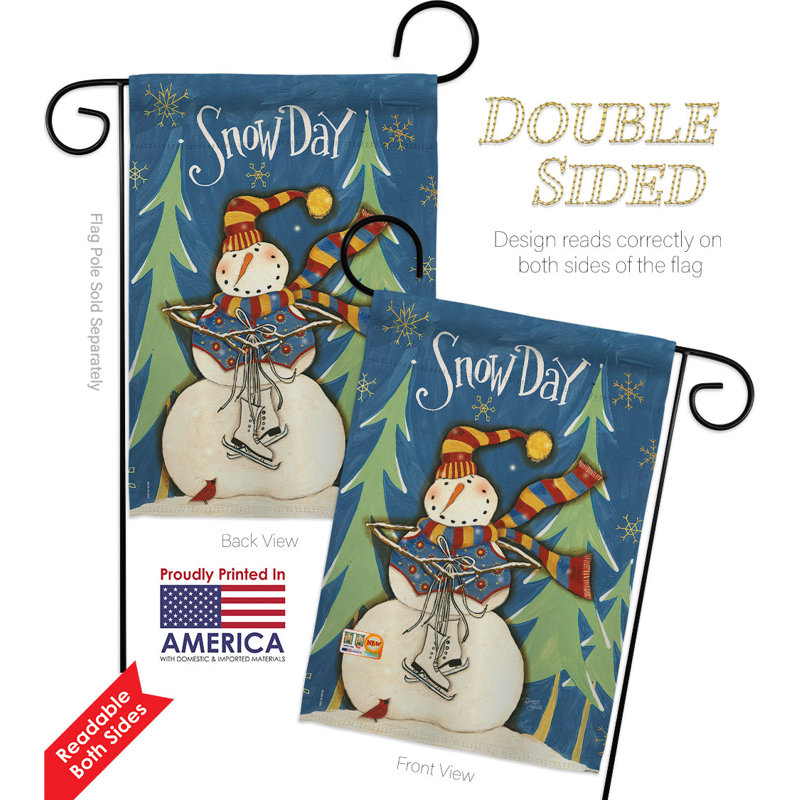 Double Sided 18.5'' H x 13'' W Polyester Garden Flag