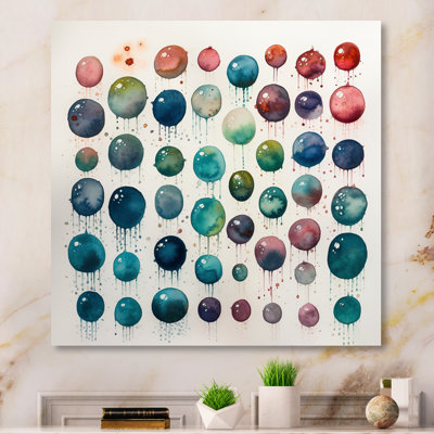 Exploring The Depths Of Green Fludity I - Abstract Minimalism Wall Art