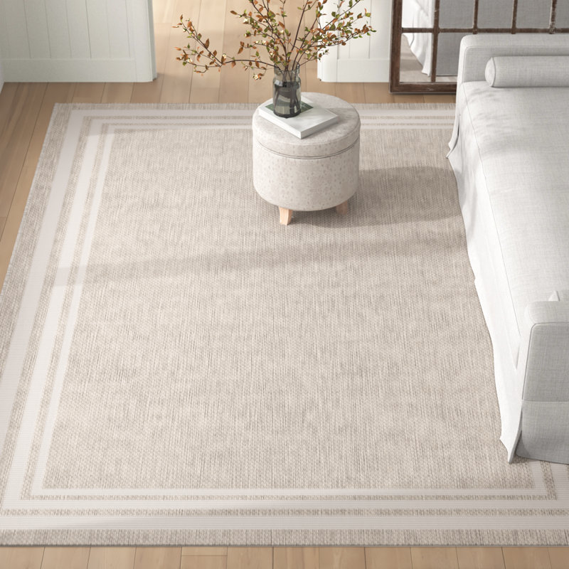 Tapis d'intérieur / extérieur à tissage mécanique Nola, Rectangle 7 pi 10 po x 10 pi 2 po
