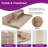 Kaboon 2-Tier Washer Dryer Countertop 58" W X 28" D X 12" H", Laundry Shelf Organizer-119893862-122871968