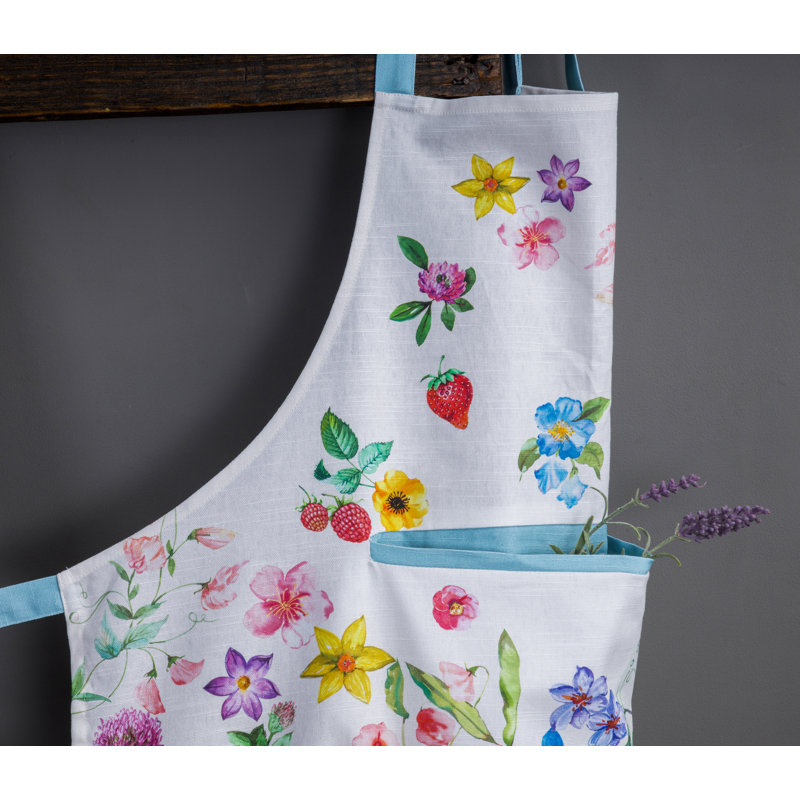 Tablier 100 % coton Maison d'Hermine Giverny - 27,5 po x 31,5 po