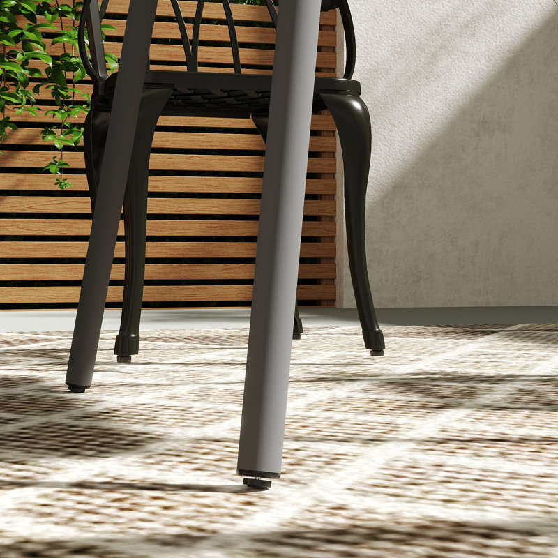 Square Metal Outdoor Dining Table,Bistro Table,Coffee Table,Bar Table , 80cm cm W 80cm cm D