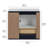 Spring Mill Emlyn 36.5" Free Standing Single Bathroom Vanity with Cultured Marble Top-382090687