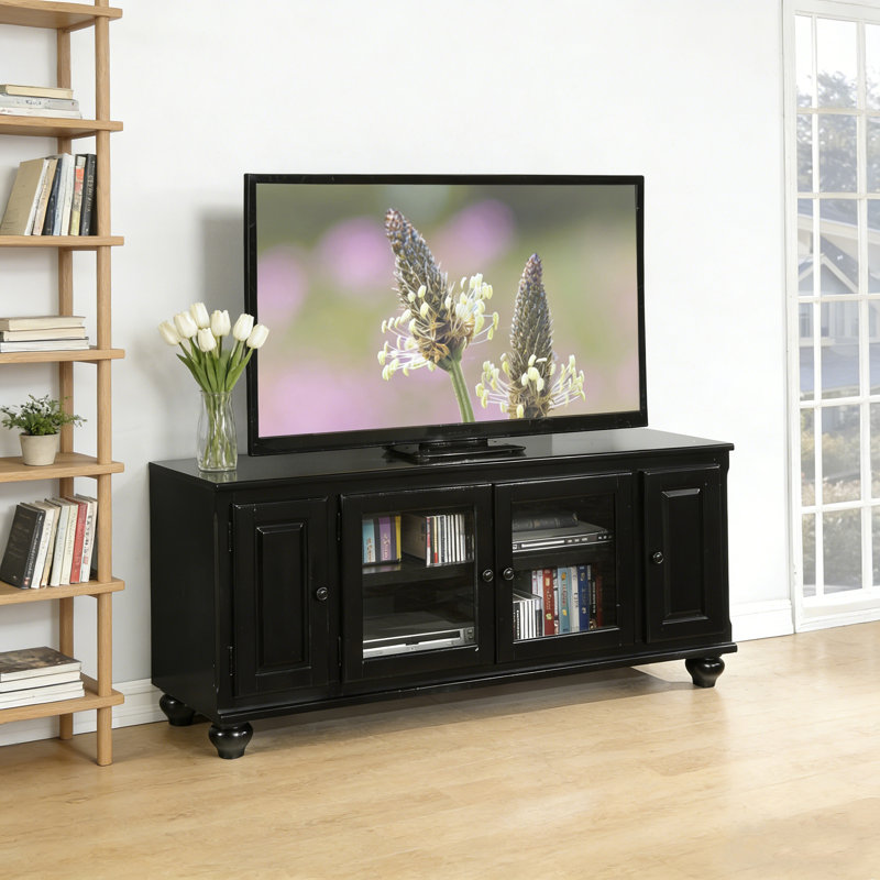 Meuble télé à finition noire