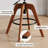 Adjustable Height Swivel Faux Leather Bar Stools (Set of 4)-146354424-146354426