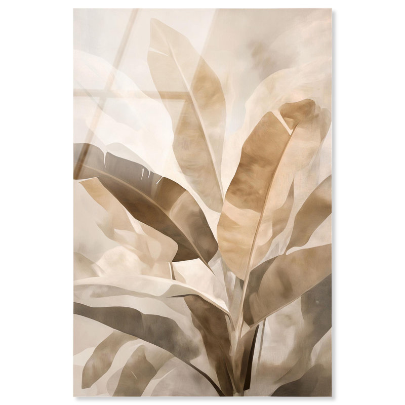 Golden Banana Grove I, reproduction d'art acrylique sur toile par Art Remedy, H 54 po x l 36 po