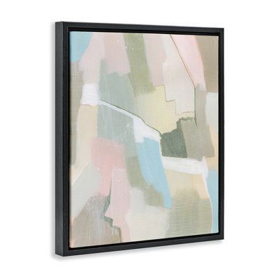 "Pastel Desert", art mural encadré flottant abstrait par Grace Popp