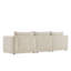 119'' 3-Seat Modular Curved Chenille Sofa with Down-Filled Cushions-118698509