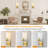 Metal Bathroom Wall Sconces Set Lighting with Clear Glass Shades-122257421
