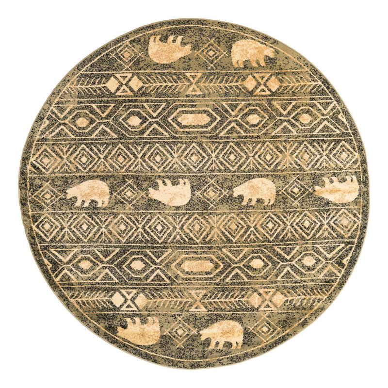 Ieshaa Indoor Rug, Round 7'10"