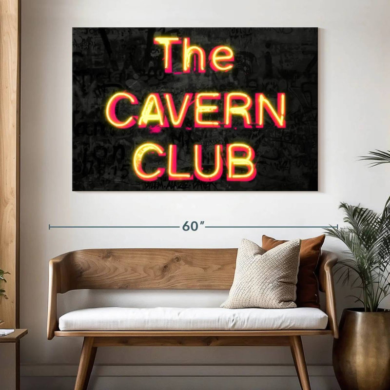 Plaque murale The Cavern Club, H 34 po x l 51 po