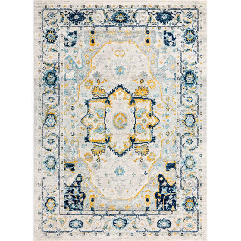 Ikat Indoor Rug, Rectangle 7' x 10'