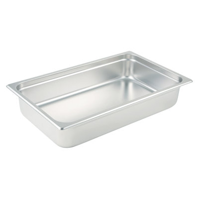 Winco Rectangle Stainless Steel Food Storage Container -  SPJL-104