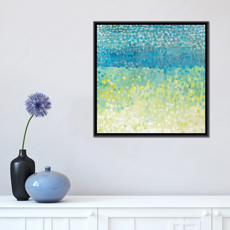 « windy », impression sur toile encadrée gonda, H 18 po x l 18 po x P 1,5 po, Toile avec cadre noir, Pas de tapis