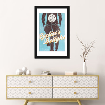 « cycliste plaisir », impression sur toile