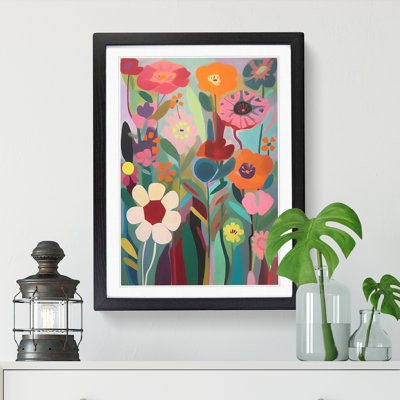 Retro Flowers Vol.7 Framed Print