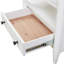 Table de chevet ouverte finition sable avec 2 tiroirs-733105765