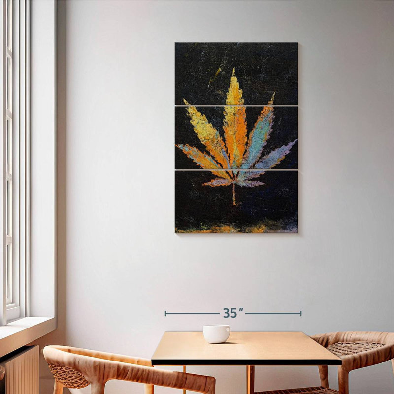Cannabis, 57" H x 36" W