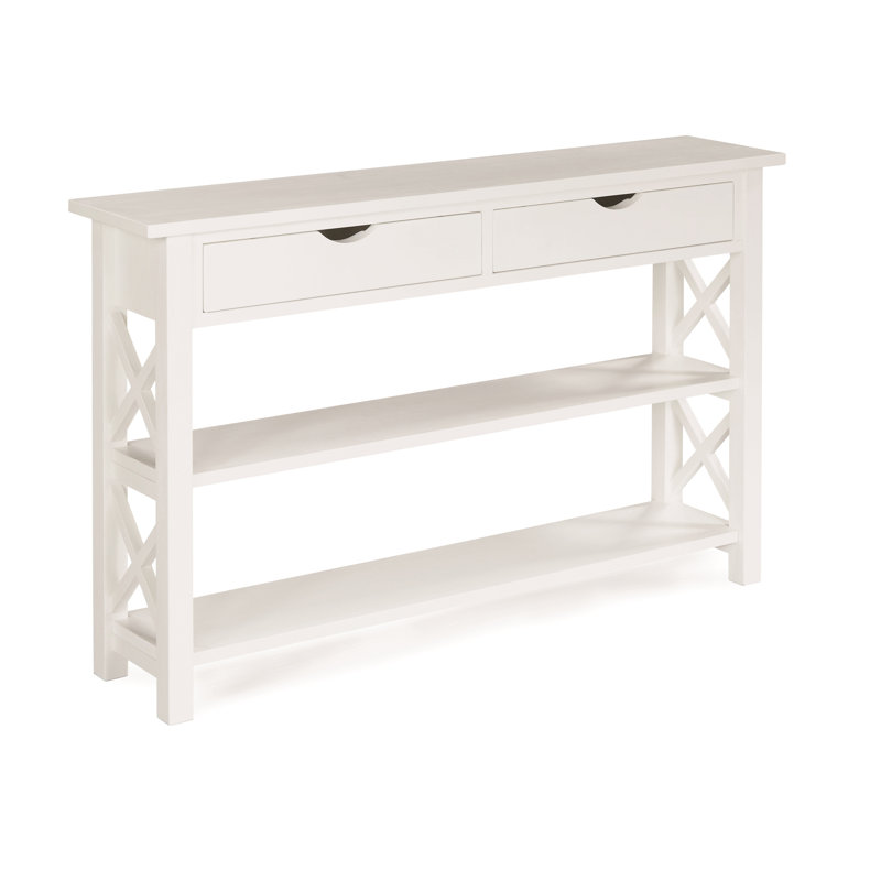 Hagen 46'' Console Table, Gray, White