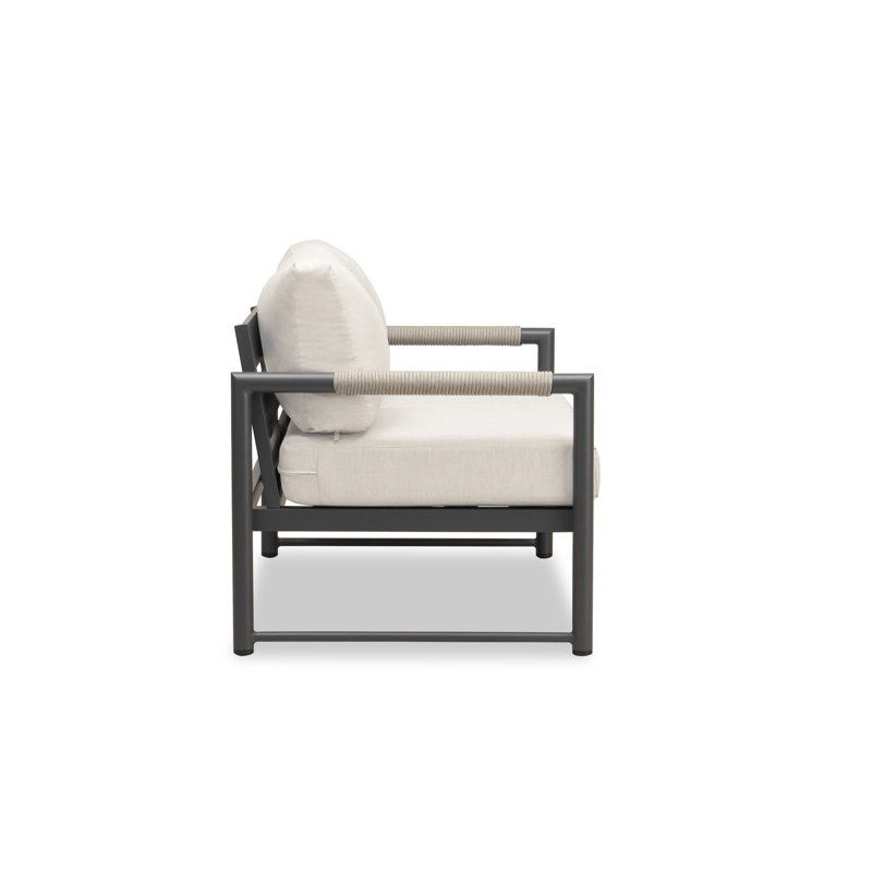 Alto Outdoor 2 - Seat Loveseat, Cast Silver Sunbrella®, Slate Gray