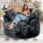 59" Upholstered Compression Chaise Lounge Chair With Armrests & Throw Pillows, No Assembly Required-704890754