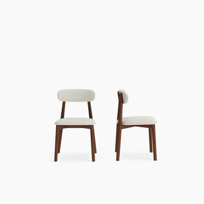 Chaise de salle à manger en bois massif Oakwood, chaises de cuisine rembourrées