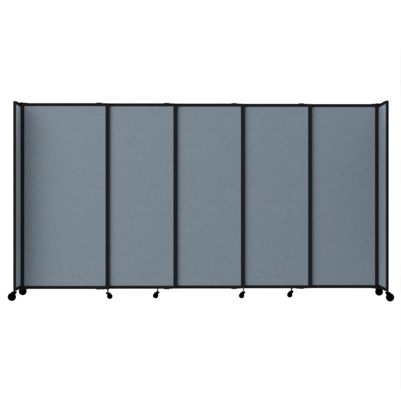 Cloison portative coulissante en tissu StraightWall, H 82 po x l 186 po x P 1 po, Bleu poudre