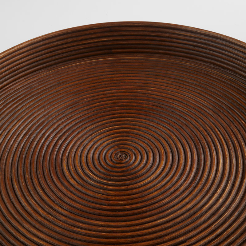 Papeete Rattan Decorative Tray, 3" H x 18" W x 18" D