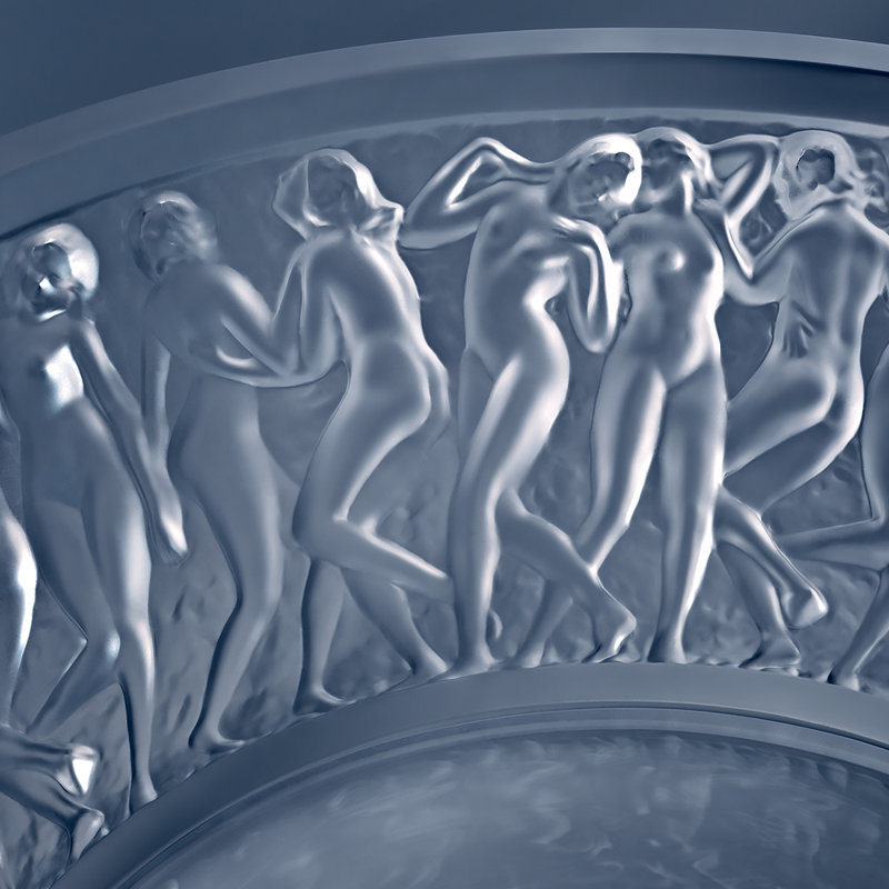 Bacchantes Crystal Decorative Bowl