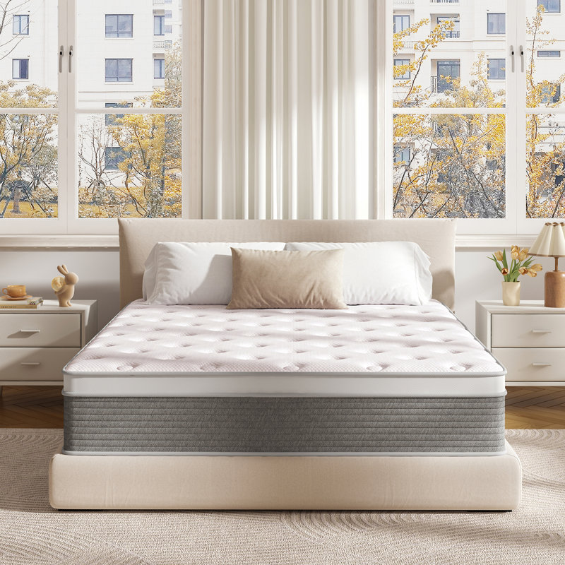 Matelas double 12 pouces Matelas double de conception hybride Matelas double en mousse à mémoire de forme, Grand lit