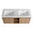 47.6'' Wall Mounted Double Bathroom Vanity Base Only
