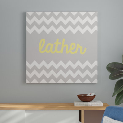 Lather 1 Piece Wrapped Canvas Wall Art
