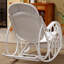 Chaise berçante en rotin Real