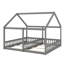 Lit plateforme House, deux lits partagés avec garde-corps-1998020250