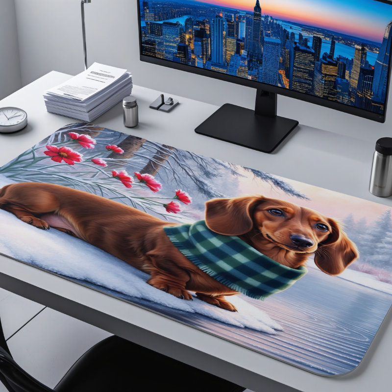 Polyester Desk Pad, 31.5x15.5
