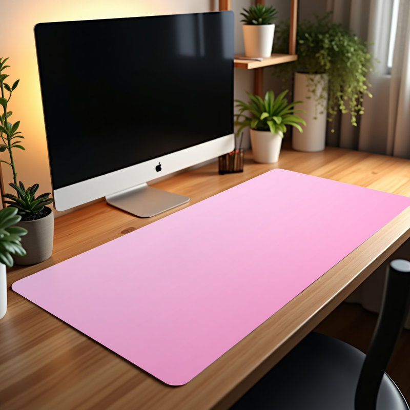 Desk Mat, 14.4" H x 12.1" W x 0.25" D, Pink Gradient