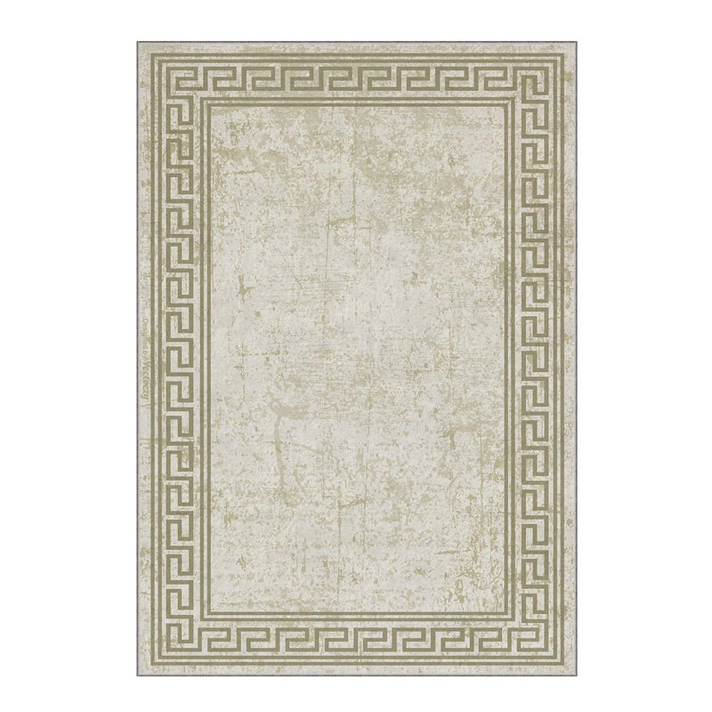 Soft Woven Area Rug, 100% Polyester, 31.5 x 55.1 inches | 740 g/m², Non-Slip Felt Dot Underside, Machine Washable | Low Pile Height: 0.16 inches, Perfect for Living Room, Bedroom, and Dining Areas