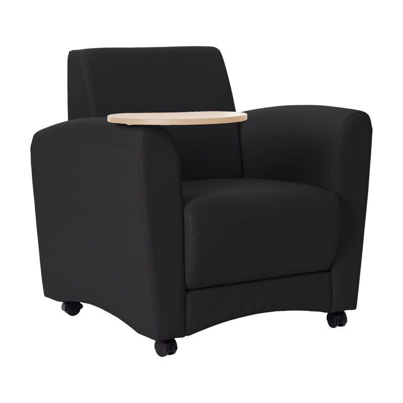 Chaise rembourrée Pro Series, Noir / grain d'érable