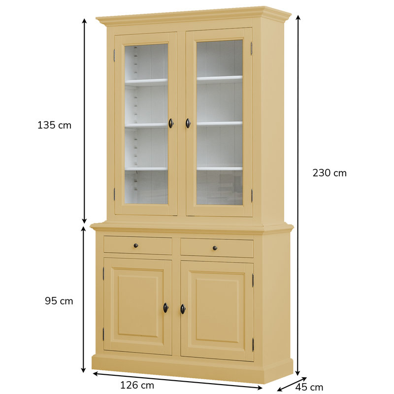 Ava-Kate Display Cabinet, Beige