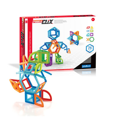 PowerClix Frames Magnetic Building Toy 74 Pieces