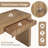 Floret 54.3" Fluted Design Console Table With Curved Edge-1271794867