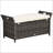27 Gallon Patio Wicker Storage Bench