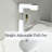 Single Hole Bathroom Faucet with Pull-Out Sprayer & LED Temperature Display – 360° Swivel, 3-Mode Spray, cUPC, Modern Sink Faucet (Matte Black / Brushed Nickel)-91284938