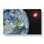 Earths View of the Sun & Moon in Abstract - Wrapped Canvas-55315039