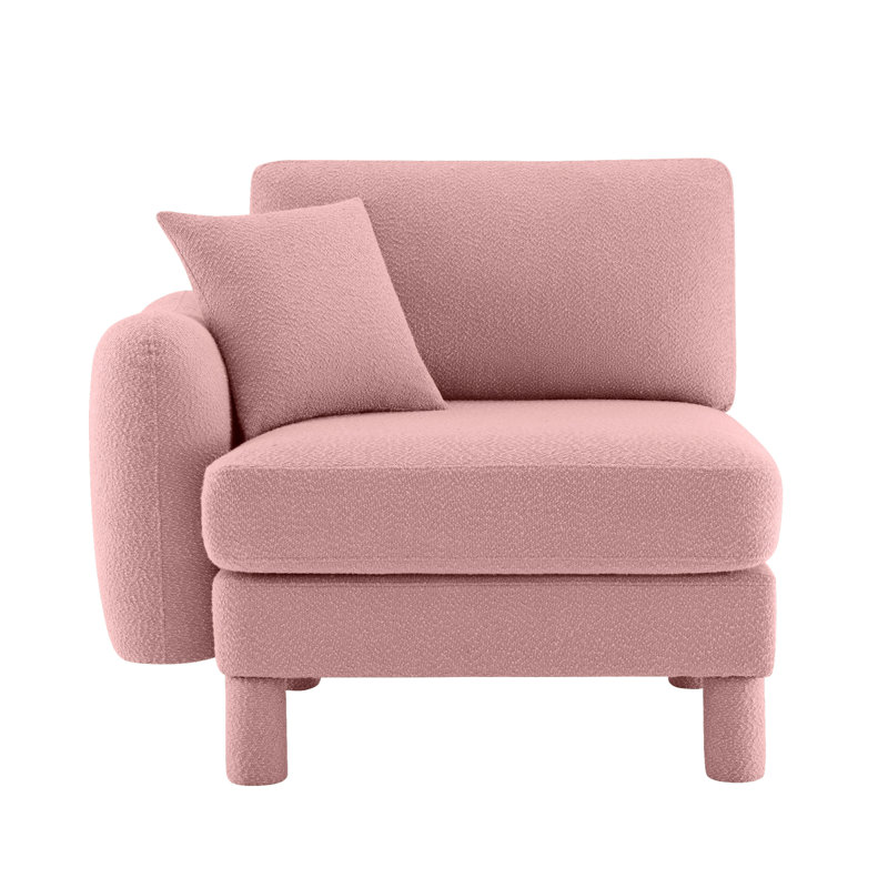 Lucas LSF Sofa W/Pillow Polyester-Pink, Pink